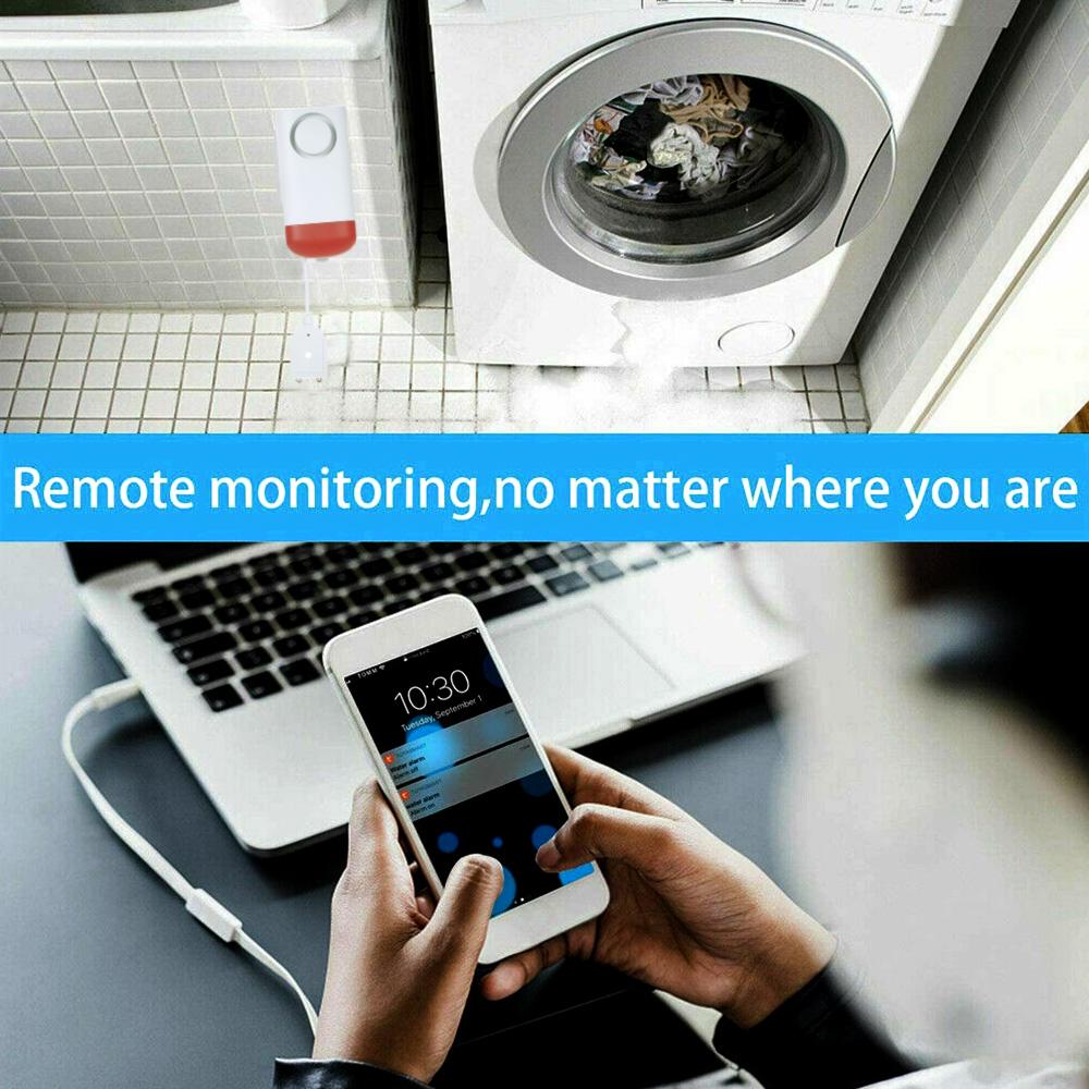 Умный датчик утечки воды WiFi, датчик утечки воды, датчик вторжения, сигнализация перелива, пульт дистанционного управления Tuya Smart Life для домашней безопасности