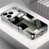 Черно-белые полосы модные чехлы для телефона carcasa Смартфон Стеклянный чехол для телефона для iPhone 17 16 15 14 13 12 pm Pro Plus fundas