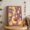 Disney Rapunzel oil painting art Tangled floating lanterns handmade diy painting home decoration gift
