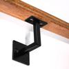 Stainless Steel Stair Handrail Bracket Bannister Wall Mounted Support Stair Handrail Brackets Hand Rail Fixed Holder Black