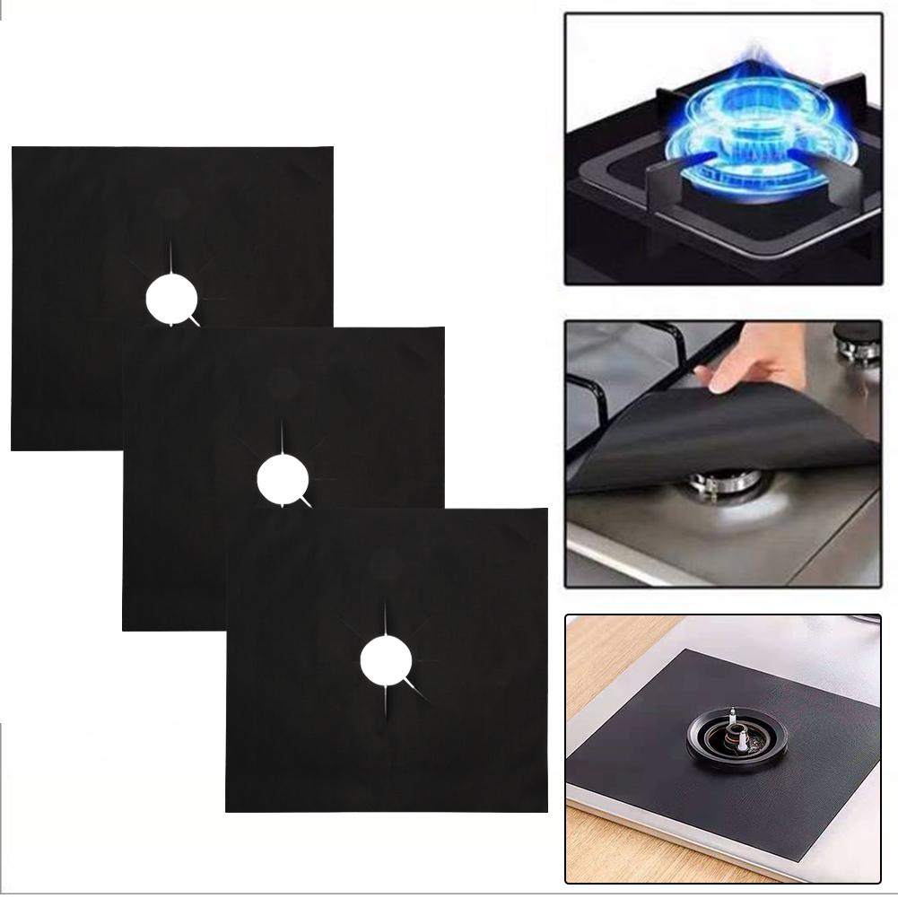6Pcs Gas Cooker Cover Non-Stick Gas Stove Protector Cover Heat Resistant Stove Burner Covers Kitchen Accessories