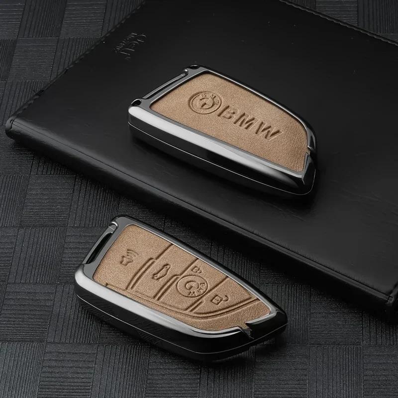 New Zinc Alloy Car Key Case Cover for BMW 7 Series X1 X3 X4 X5 F15 X6 F16 520 525 G30 G11 F48 F39 f30 118i 218i 320i Car A