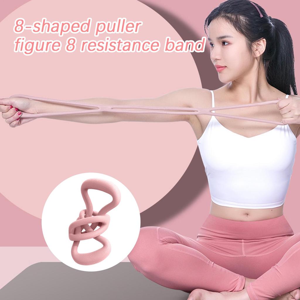 Эспандеры для упражнений на спину Эспандер-восьмерка для упражнений на спину Наращивание мышц Нескользящее оборудование Тяговый трос для тренажерного зала Пилатес