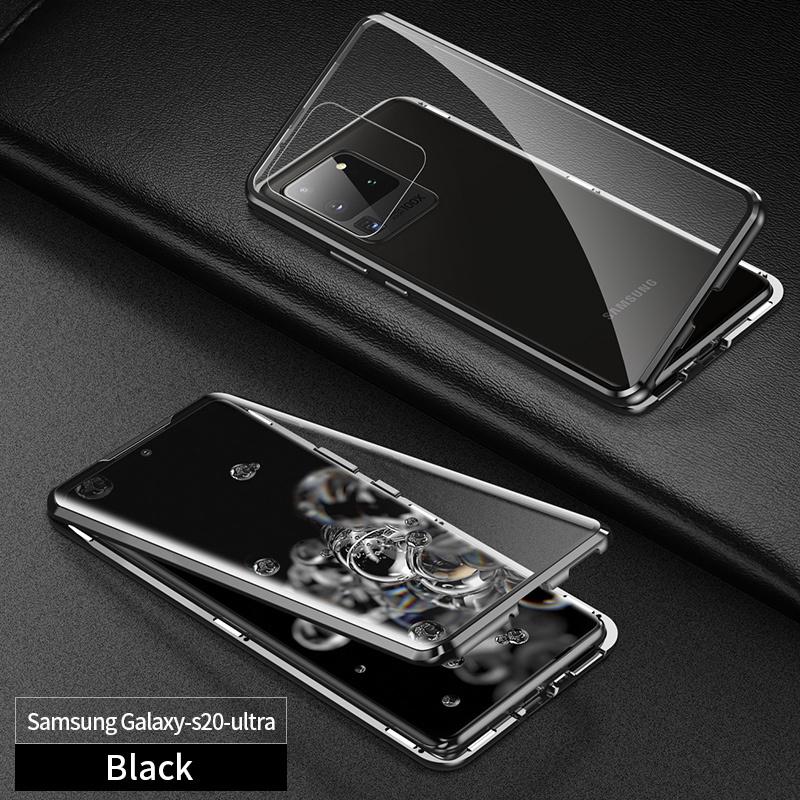 360 Full Protection Magnetic Double Sided Glass Case For Samsung S25 S24 S23 S22 S21 S20 Ultra Plus A15 A55 A14 A54 iPhone 16 15 14 13 12 11 Pro Max
