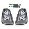 VLAND for JCW Union Jack Full LED Tail Lights Clear Lens Replacement for Cooper R56 R57 2007?2013