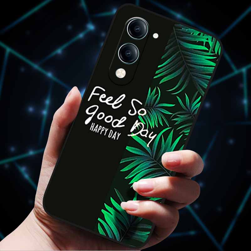 For Vivo Y04 4G Case Soft Silicone Bumper 3D Flowers Emboss Phone Cases for Vivo Y04 4G Back Cover Shell VivoyY04 4G Bag