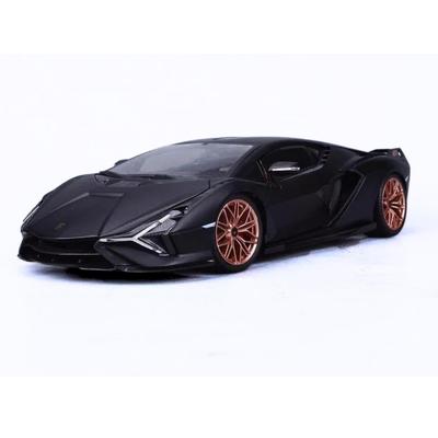 Bburago Масштаб 1/18 Lamborghini Sián FKP 37 Черный (Специальная цветовая версия, не включена в каталог) / Литая модель автомобиля, Готовое изделие, 18-11046 BK(CN)