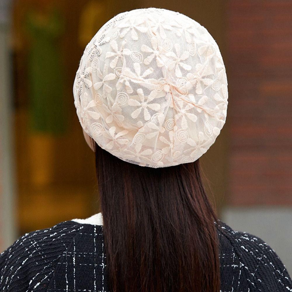 Ажурная вязаная шапка-тыковка с вырезами, кружевной цветочный тюрбан, шапки-бини, осенние шапки-бини, весна-лето