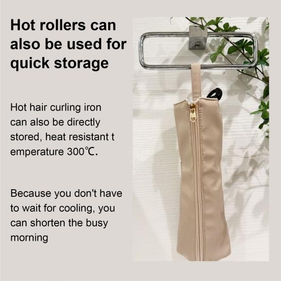 Коврик для завивки волос, застежка-молния, термостойкий, водонепроницаемый, легкий, портативный, многоцелевой, дорожная сумка, органайзер для инструментов для волос