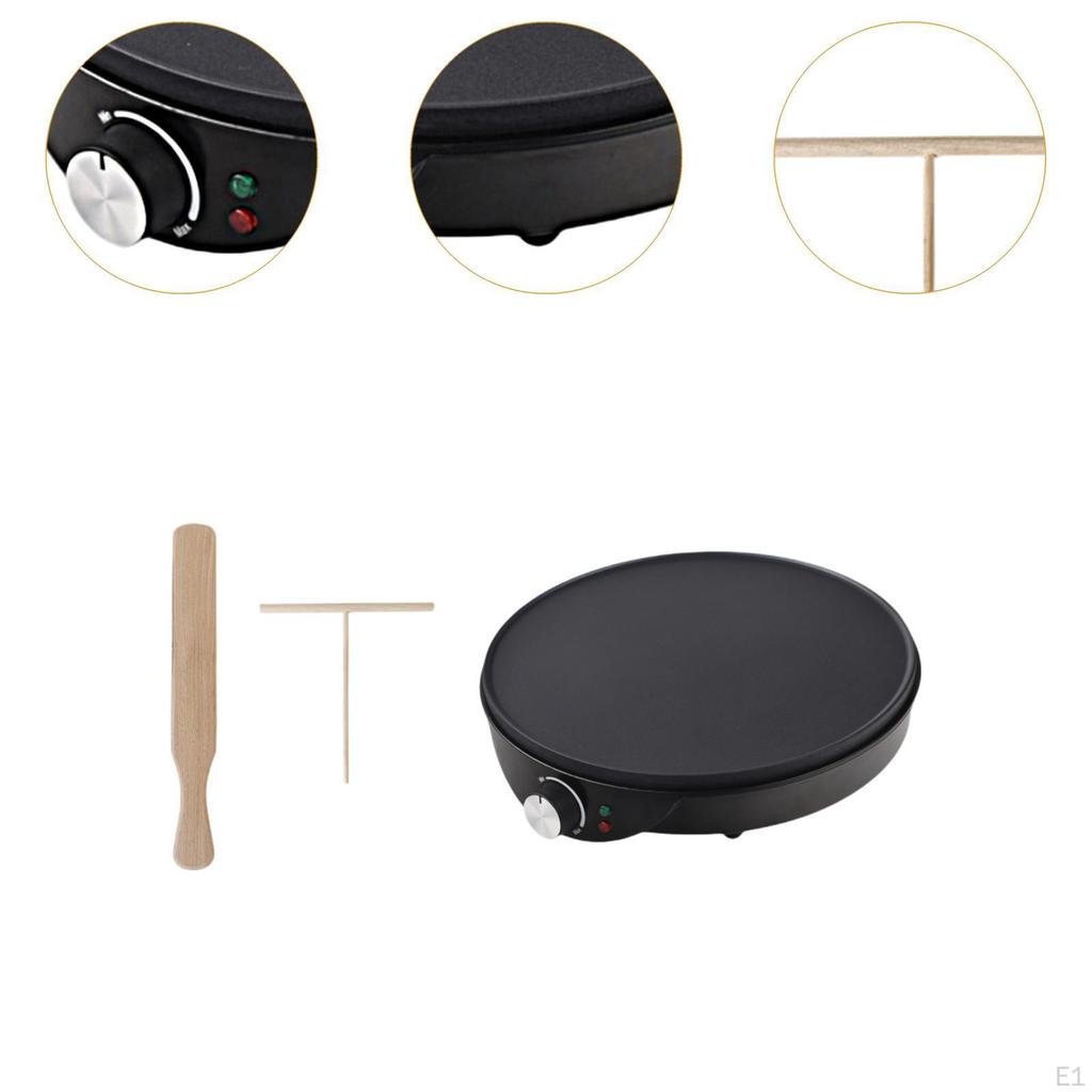 Electric Crepe Machine Breakfast Maker Nonstick for Pancakes Crepes Blintzes