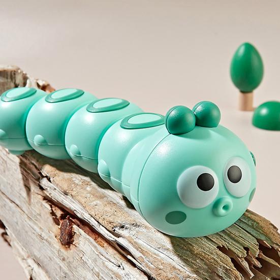 Wind-Up Caterpillar Toy Mechanical Crawling Insect Safe Non-Toxic Baby Toy Guides Babies to Educational Kids Toy