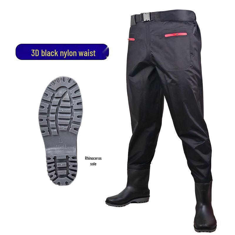 Новый нейлоновый цельный вейдинговый костюм - Полубоди рыболовные дождевые штаны
