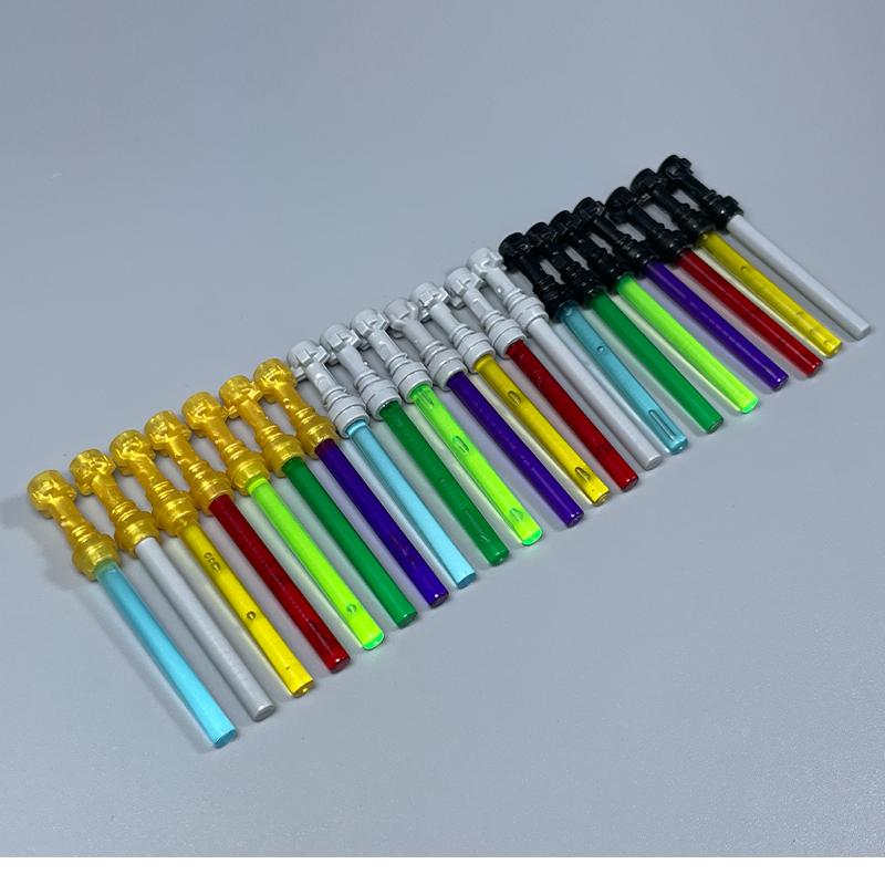 MOC Space Wars Light Saber  Weapon Sword Lightsabered Parts Accessories Building Blocks Toys for Children Kids Gifts 