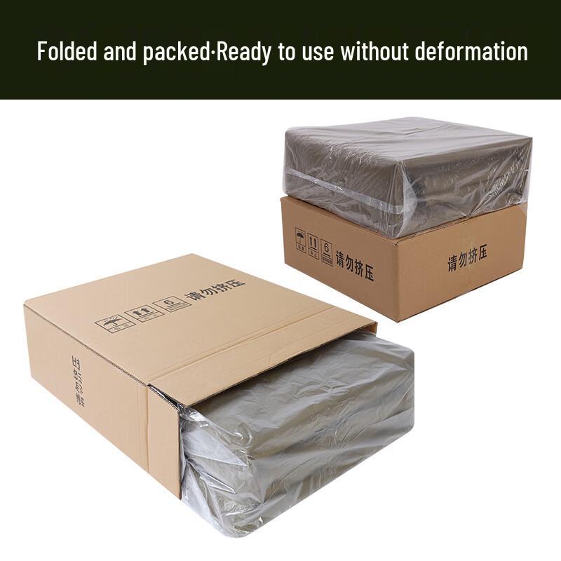 Mling Foldable Tofu Block Quilt, Sea Deep Blue