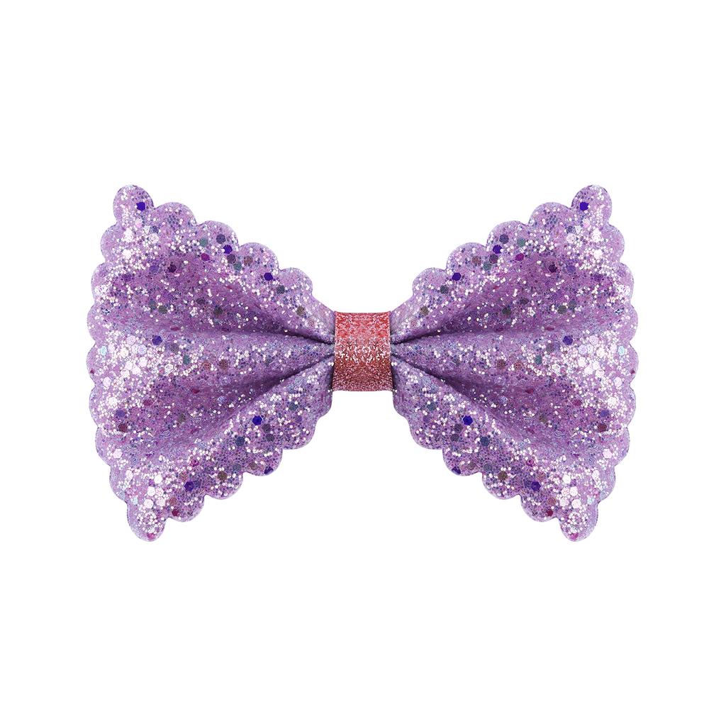 6pcs Glitter Hair Bows Sparkly Hair Clips Multi Color Alligator Clips Hair Clips for Baby Girls Teens Toddlers Hair Accessories