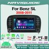 Автомобильное радио с Carplay Android Auto для Benz SL 2008-2011 IPS сенсорный экран GPS навигация интеллектуальные системы AHD MIC FAN