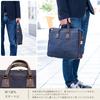 Tote Bag Business Bag Lightweight A4 Made in Japan Japanese Style Indigo Persimmon Shibu Dyed Canvas Leather Briefcase Many Pockets Toyooka Bag Day