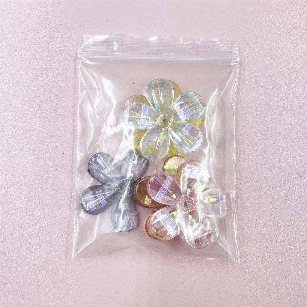 High Quality for Jewelry Making Handcrafted Loose Beads Beading Neclace Bracelet Dazzling Flowers 5Pcs Acrylic DIY Findings