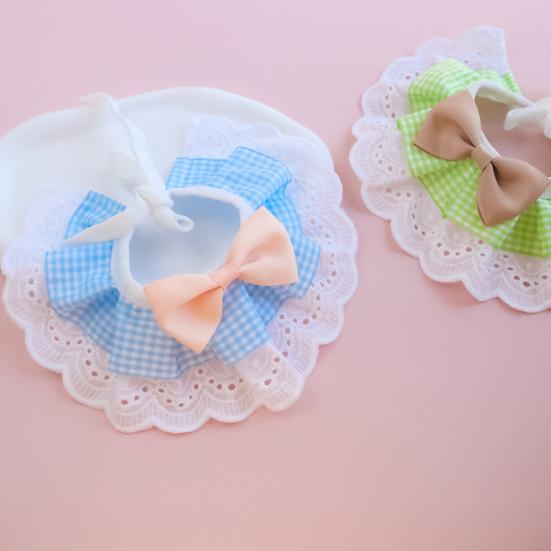 Нагрудник для домашних животных, кружевная отделка, моющийся, приятный для кожи, износостойкий, устойчивый к выцветанию, удобный в носке полиэстер