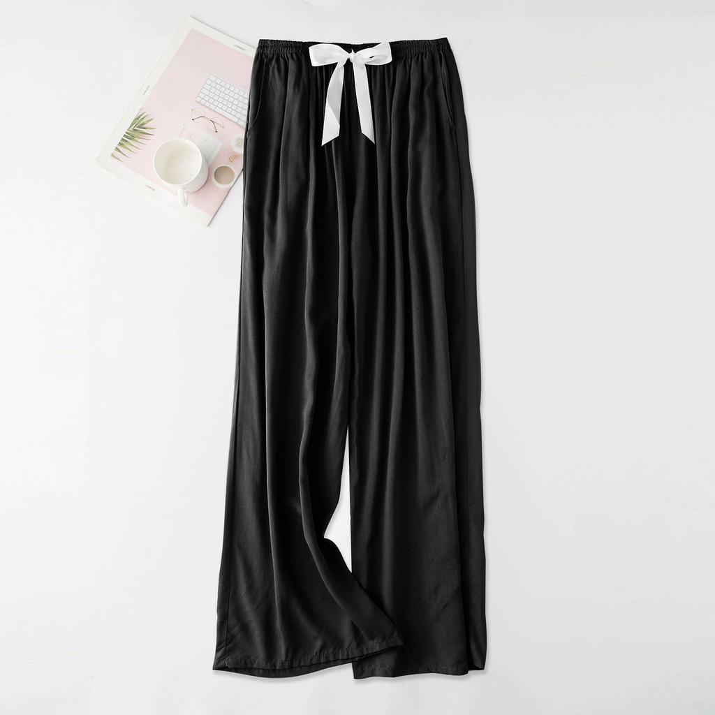 Women's Casual Fashion Sleep Pants Loungewear Pants Wearable As Outerwear High-Waisted Pants