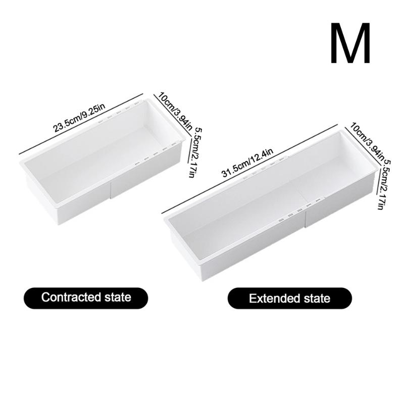 Durable Plastic Drawer Organizer Adjustable Compartments Multi Size for Office Desk Kitchen Bedroom Storage