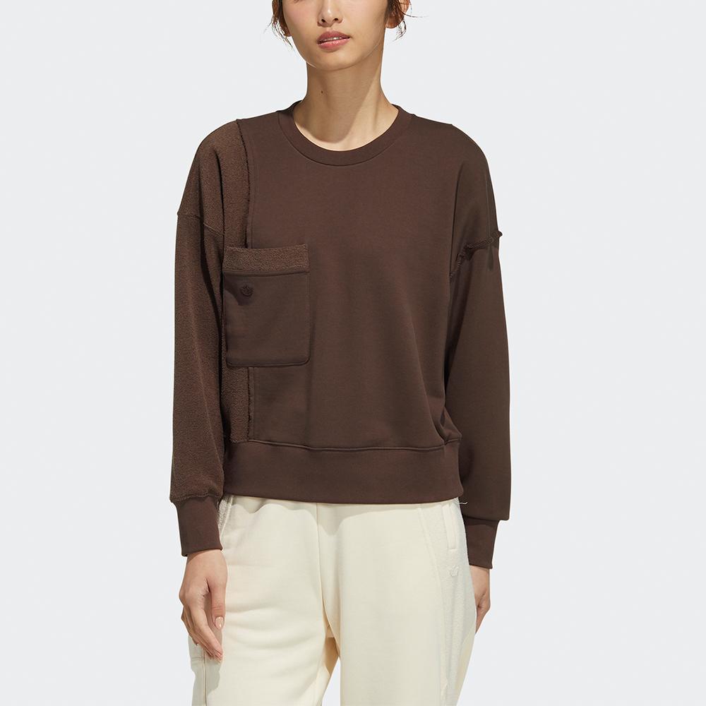 Women's Sweatshirt Adidas Originals Sweatshirt Women's Coffee