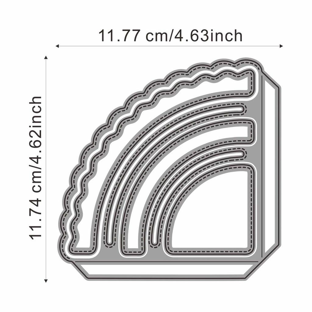 Металлические штампы для резки Вложенный уголок Карманный DIY Скрапбукинг Фотоальбом Декоративное тиснение Бумага Карты Поделки Штамп