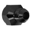 Переходник-редуктор прямой AN10 внутренняя резьба на AN8 наружная резьба, фитинг из алюминиевого сплава, черный