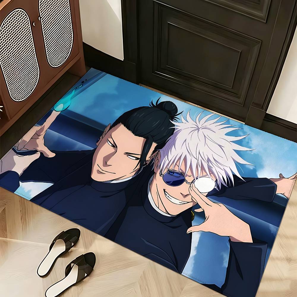 Anime J-Jujutsus-K-Kaisens Carpet Bathroom Anti-slip Mat Door Mat Home Decoration Mat Entrance Door Mat Scratch-resistant Door