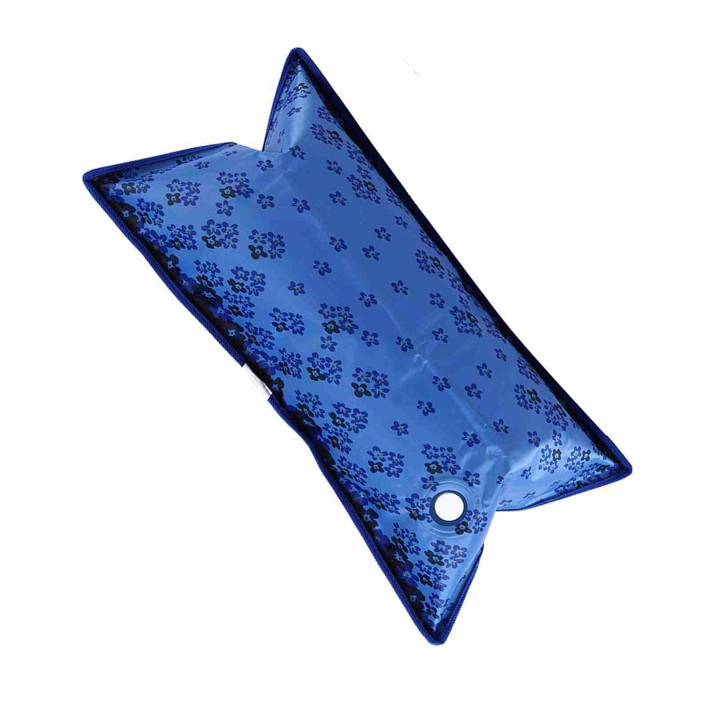 Thickened Ice Pillow Cool Pillow Home Travel Water Cushion Cooling Cushion (55*35cm Dark Blue)