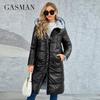 Winter Coats Women Slim Fit Classic Design Long Hooded Thickened Warm Down Jacket Casual Pocket Ladies Parka LD-21103