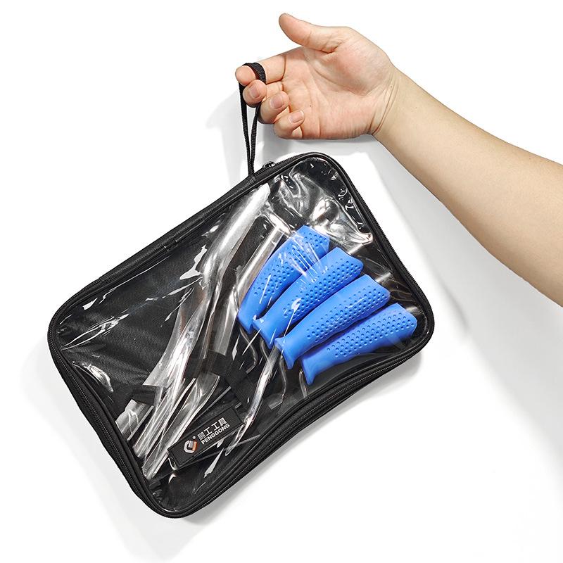 Конструктор из 7 деталей: Заполнение швов плитки и двухсторонние ножи для затирки кирпича для заделки швов.