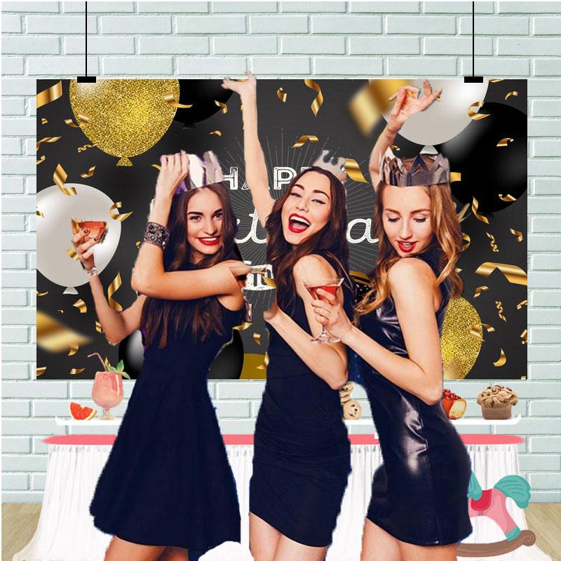 С Днем Рождения Фон Баннер Фон Ткань Реквизит Партии Украсить