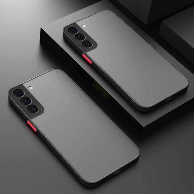 Подходит для чехлов для мобильных телефонов Samsung S23 S22 S21 A53 A52 A73 A72 S24 S20 Ultra Матовый Защита от падений Чехол Samsung S22 Ultra