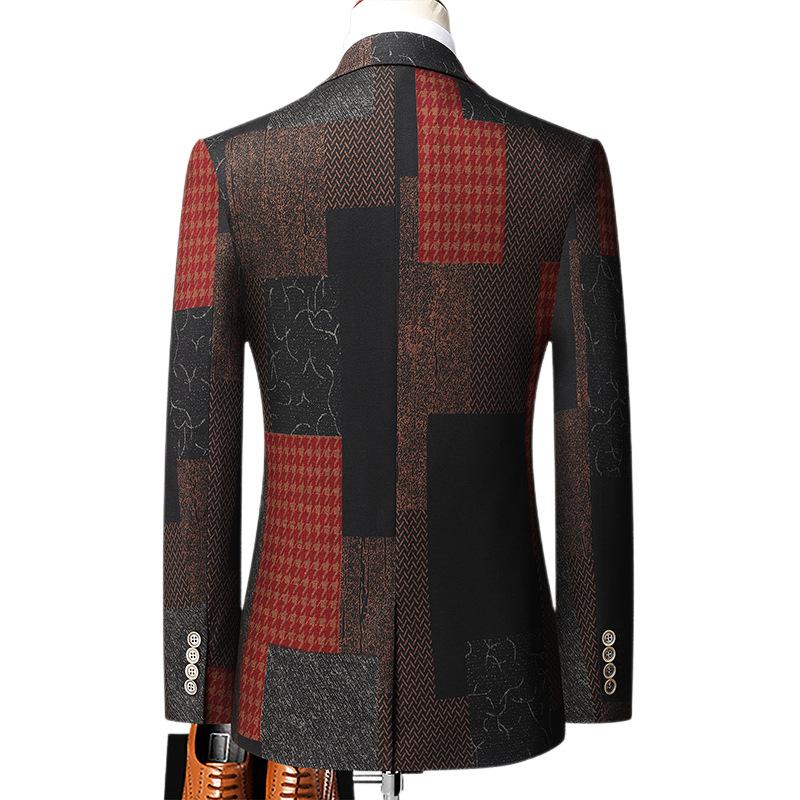 Новый пиджак, высокий эластичный костюм, модный, универсальный, деловой, повседневный пиджак для мужчин