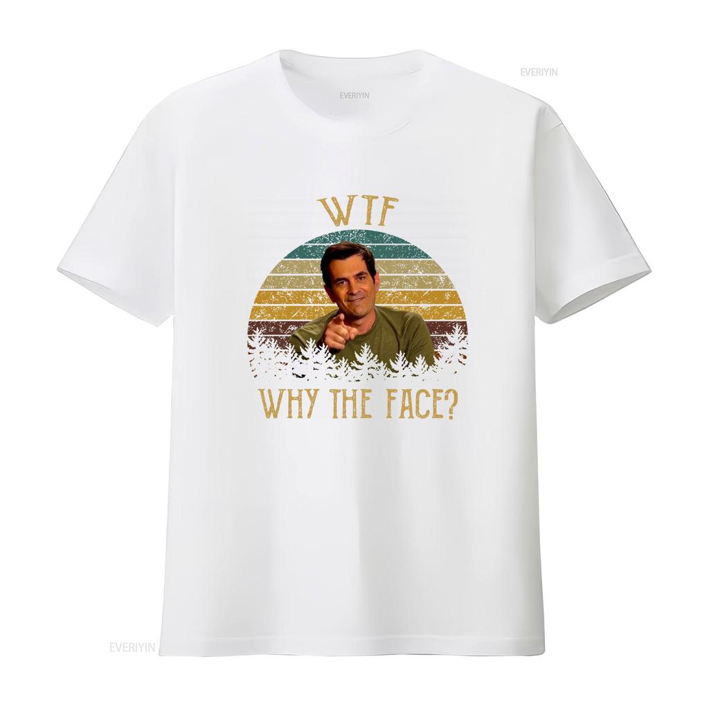 Phil Dunphy Wtf Why The Face Modern Family T Shirt Trendy Print Design T210429q022 Dt9 Vintage Washed Slightly Unisex Versatile