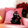 Classic Cartoon BBarbapapa Cushion Cover Premium Soft Pillowcase SkinFriendly Breathable MultiPurpose for Home Office Travel