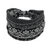 Bohemia Style Yoga Headband Floral Pattern Knot Design Wide Hairband Sweat Absorbing Fitness Sport Headband Head Wrap