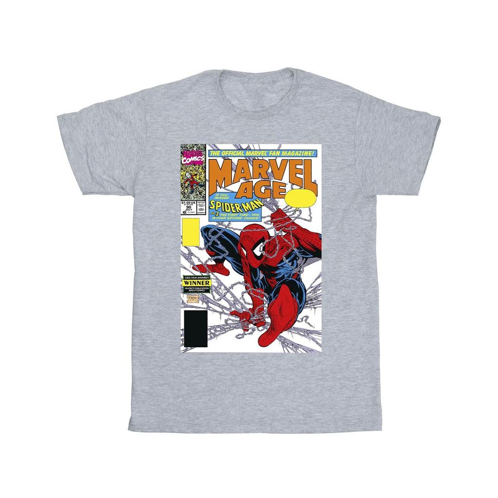 Marvel Girls Spider-Man Marvel Age Comic Cover Cotton T-Shirt