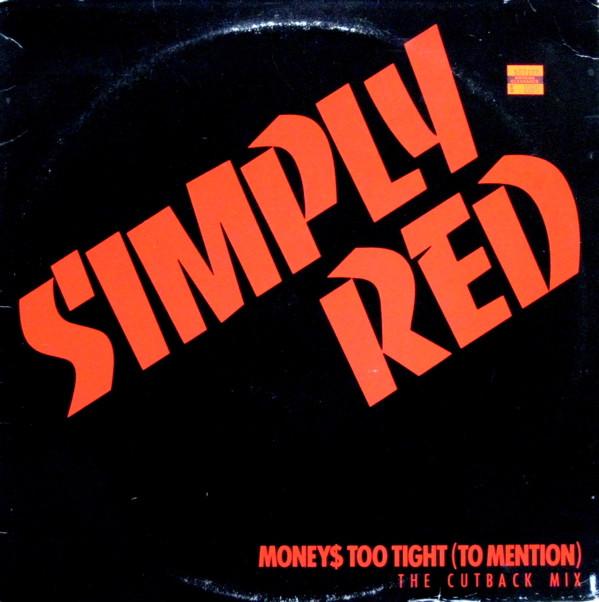 12-дюймовая пластинка SIMPLY RED - Money's Too Tight 066883 ELEKTRA 1985 США Рок Б/у