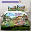 3pcs Pip and Posy Bedding Set Duvet Cover Closure Includes 1 Duvet Cover & 2 Pillowcases, Soft and Comfortable for All Seasons.