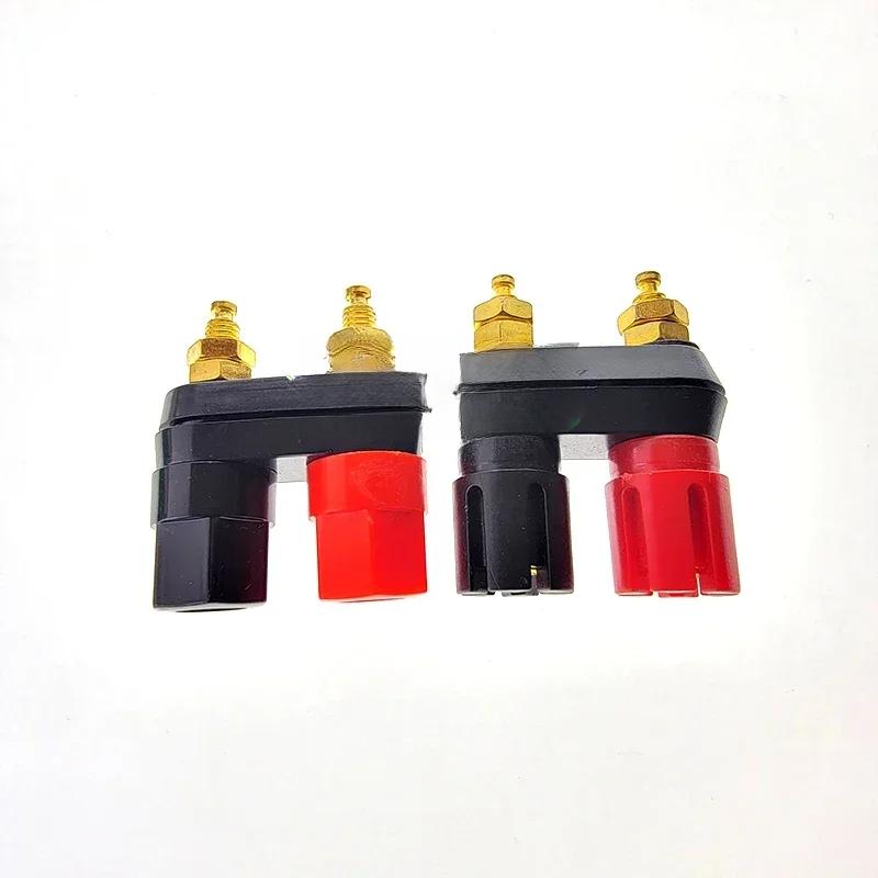 1/5 шт. DIY банановые штекеры гнездо пара клемм красный черный разъем усилитель клемма привязка для динамика