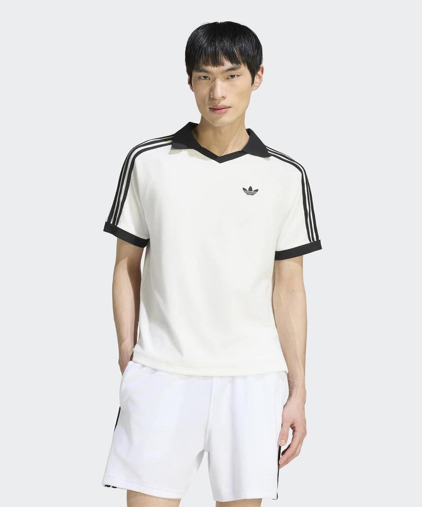 adidas Поло с ворсом - Облачно-белый / Kw7399