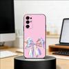 Розовые банты Чехол для телефона для Samsung S25, S24, S21, S22, S23, S30, Ultra, S20, Plus, Fe, Мягкий силиконовый черный чехол