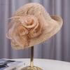 Elegant Women's Summer Sun Hat with Lace & Mesh Detail - Vintage-Inspired, UV Protection, Perfect for Outdoor Activities