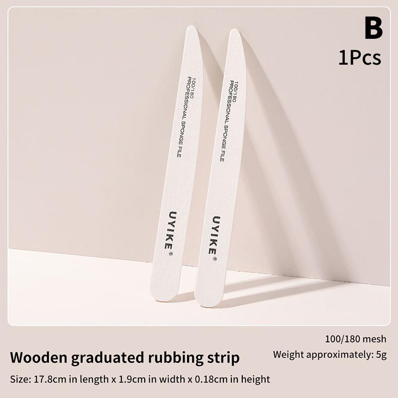 1 шт. смешанная губка для ухода за ногтями, наждачная бумага, пилочка для ногтей, двухсторонние полоски, пилочки для маникюра и дизайна ногтей, прочная мойка