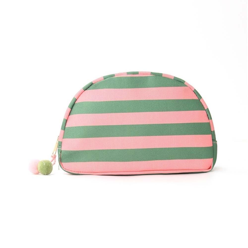 Durable Shell Shape Pouch Pom-pom Tassel Canvas Makeup Organizer Business Trip