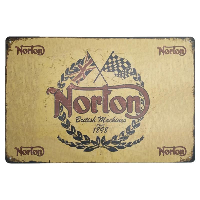 Vintage Motorcycle Guzzi Metal Sign Retro Plate Decorative Plaque Wall Decor Garage Man Cave Motor Tin Painting Wall Decor