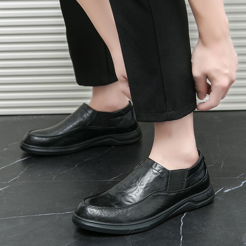 Мужские туфли без застежек, классические, из микрофибры, повседневные туфли, мужские деловые, вечерние, свадебные, лоферы, мокасины, мужские, для вождения, на плоской подошве