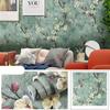 1 Roll of 17.7 * 393.7in Vintage Pale Plum Flower Self-adhesive Wallpaper - Removable Waterproof Vinyl Roll for Wall, Furniture & Cabinet Decor